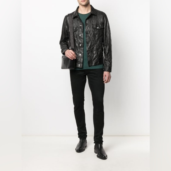 Zadig&VoltaireBase crinkle leather jacket - Picture 3 of 14